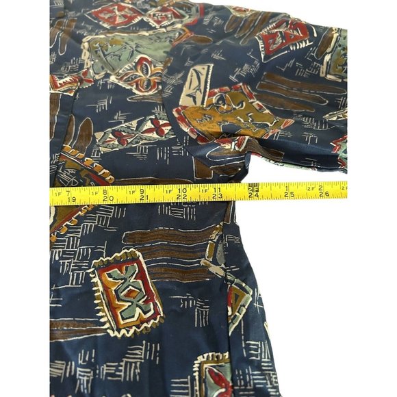 No Problem International Men Hawaiian Shirt Size L Button Up Short Sleeve - Picture 5 of 8